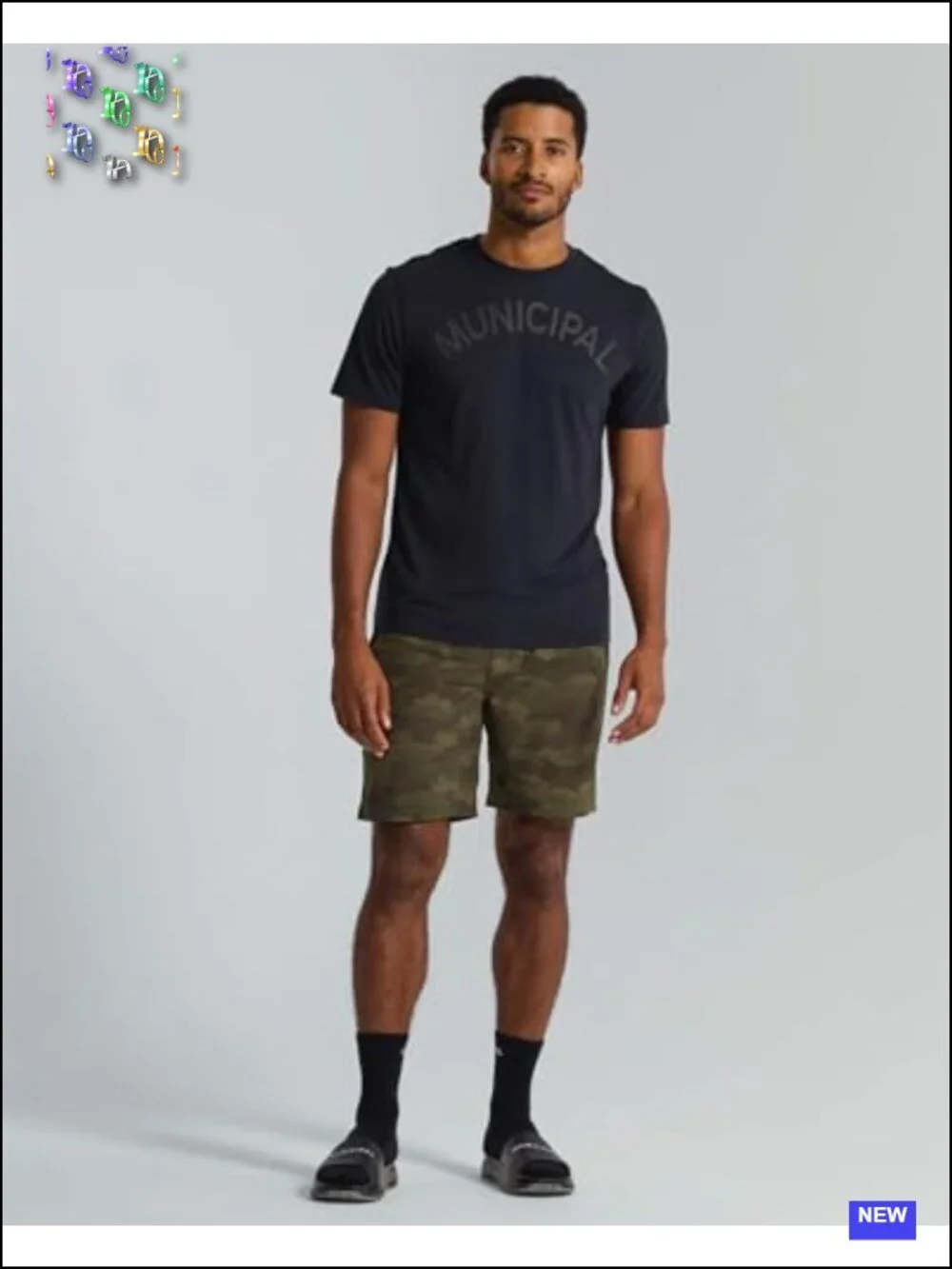 Men's Performance Stretch Athletic Shorts with Wicking Mesh Liner 9